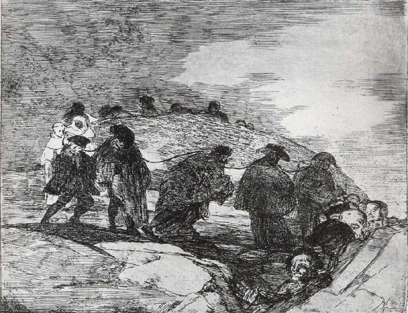Francisco Goya No saben el camino oil painting image